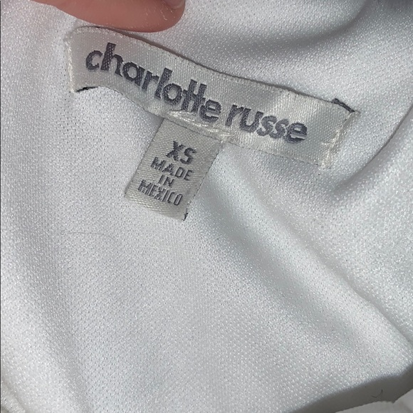 Charlotte Russe strapless white ruffle dress, XS - Picture 5 of 6